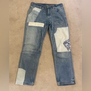 Anthropologie Pilcro Wanderer Patchwork Jeans